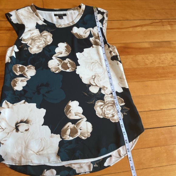 RW&Co green and white sleeveless top XXS - Picture 4 of 6